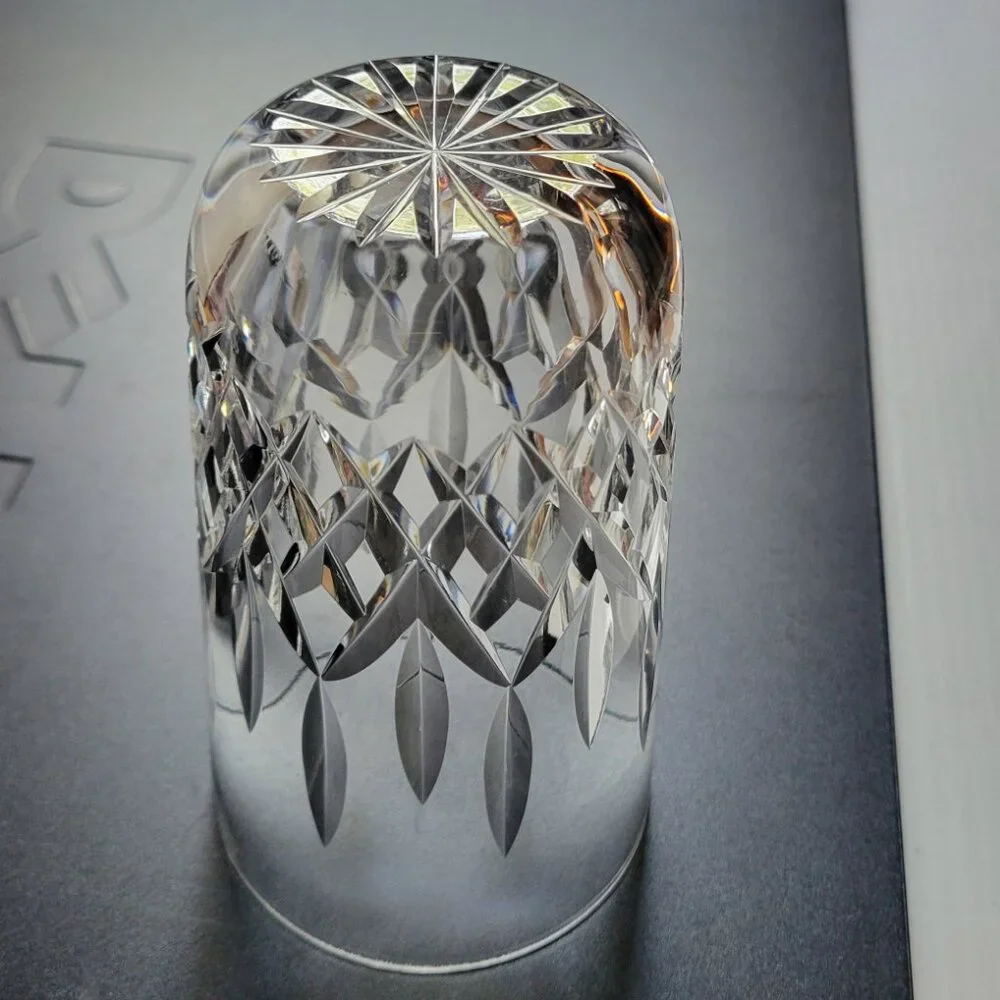 (Like New) Set of 2 ☘️ WATERFORD CRYSTAL LISMORE 12 Oz Flat Tumblers 5